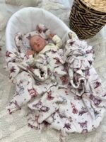 Babydecke| Premium Double Musselin 4 layers |Woodland Friends Zusatzbild-2
