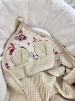 Badtuch mit Kapuze | Waffel| Woodland Friends Zusatzbild-1