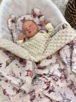 Set Kuscheldecke Kissen |Premium Musselin-Minky|Woodland Friends Zusatzbild-1