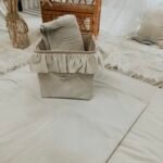 Wickelauflage Samt Glam Inklusive Abnehmbare Wasserdichte Unterlage | Beige Zusatzbild-1