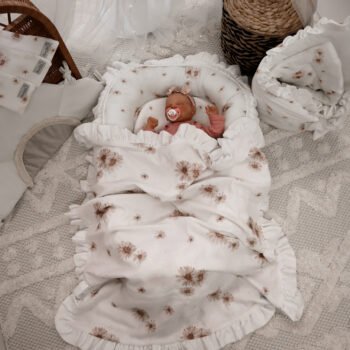 Babydecke| Premium Double Musselin 4 layers |Daisies Hauptbild