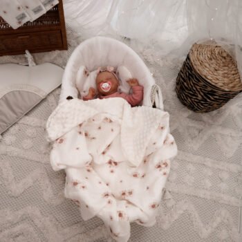 Set Kuscheldecke Kissen |Premium Musselin-Minky|Daisies Hauptbild