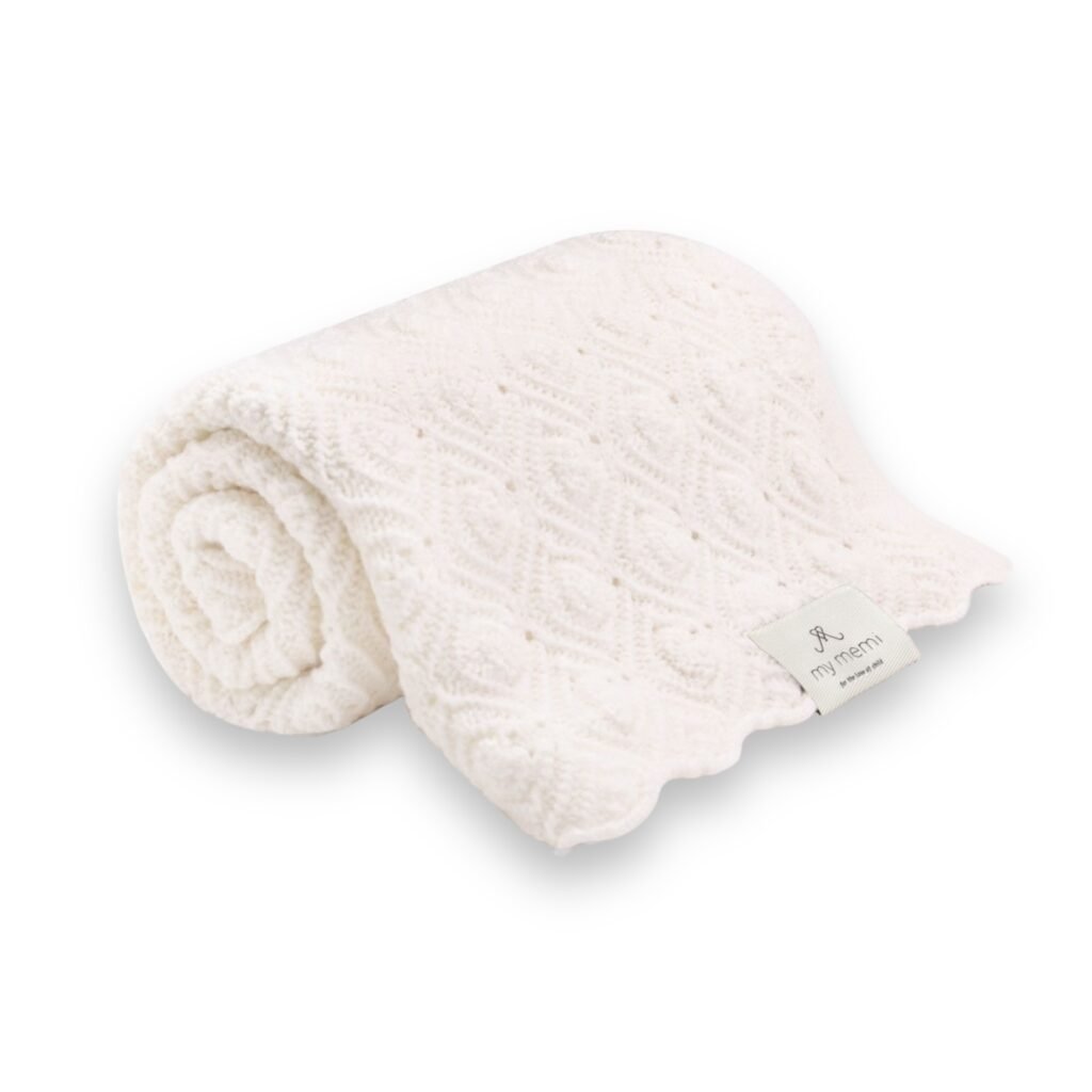 MY MEMI | Premium Merino Blanket | Cream Pearl Main Image