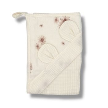 Badtuch mit Kapuze | Waffel| Daisies Hauptbild