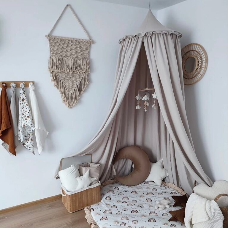 Baldachin Musselin Beige Zusatzbild-1