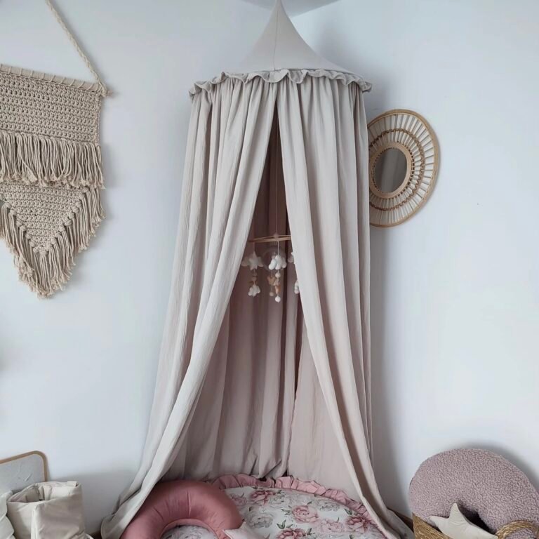 Baldachin Musselin Beige Hauptbild