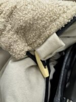 Premium Samt Wandelbarer Winterfusssack |Dark Beige Zusatzbild-3