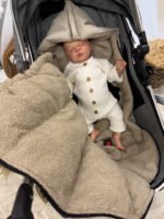 Premium Samt Wandelbarer Winterfusssack |Dark Beige Zusatzbild-5