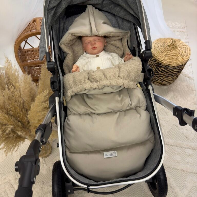 Premium Samt Wandelbarer Winterfusssack |Dark Beige Hauptbild