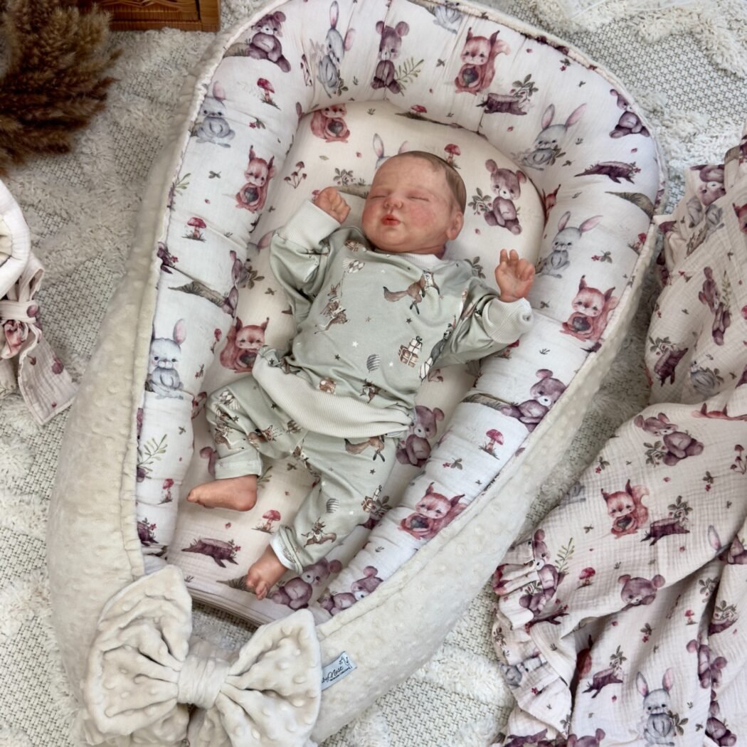 Babynest |Premium Ultra Soft Musselin|3er Set|Woodland Friends Hauptbild