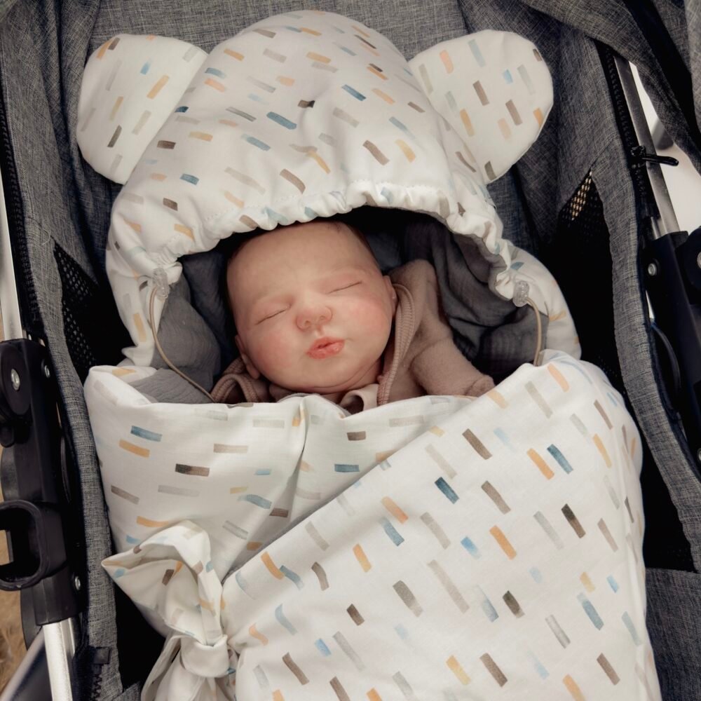 Car Seat Cover | Premium Muslin Cotton | Confetti Additional Image 1
