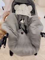 Autoschale Decke |Premium Musselin Musselin Baumwolle| Confetti Zusatzbild-2