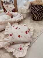 Babynest |Premium Ultra Soft Musselin Velours |4er Set|Happy Mushrooms Zusatzbild-2