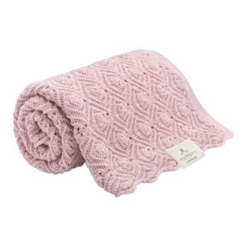 MY MEMI | Merinowolle Decke Premium | Pink Pearl Hauptbild