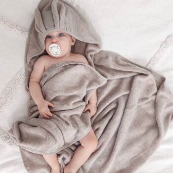 Kapuzenhandtuch Baby|Bambus|Rabbit Ears |Mokka Hauptbild