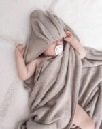 Kapuzenhandtuch Baby|Bambus|Rabbit Ears |Mokka Zusatzbild-2