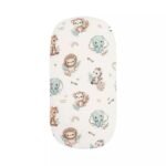 Premium Fixleintuch 75x30 cm – 100% weiche Baumwolle, atmungsaktiv und kuschelig|Baby Safari Hauptbild