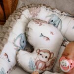Babynest |Premium Baumwolle Minky|3er Set|Baby Safari Zusatzbild-2