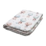 Set Kuscheldecke Kissen |Premium Baumwolle-Minky|TOG 2.5|Puppies & Hot Air Balloons Zusatzbild-2