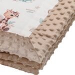 Beliebte Minky-Babydecke mit Füllung – Zweiseitig, Kuschelig & Vielseitig|Baby Safari Zusatzbild-1