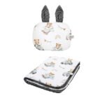 Set Kuscheldecke Kissen |Premium Baumwolle-Minky|TOG 2.5|Tractors & Bears Hauptbild