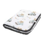 Set Kuscheldecke Kissen |Premium Baumwolle-Minky|TOG 2.5|Tractors & Bears Zusatzbild-2