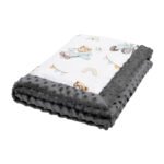 Beliebte Minky-Babydecke mit Füllung – Zweiseitig, Kuschelig & Vielseitig|Tractors & Bears Hauptbild