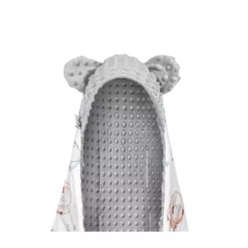 Autoschale Decke |Premium Baumwolle Minky|Puppies & Hotair Balloons Zusatzbild-1