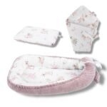 Babynest |Premium Baumwolle Minky|3er Set|Bambi Girl Hauptbild