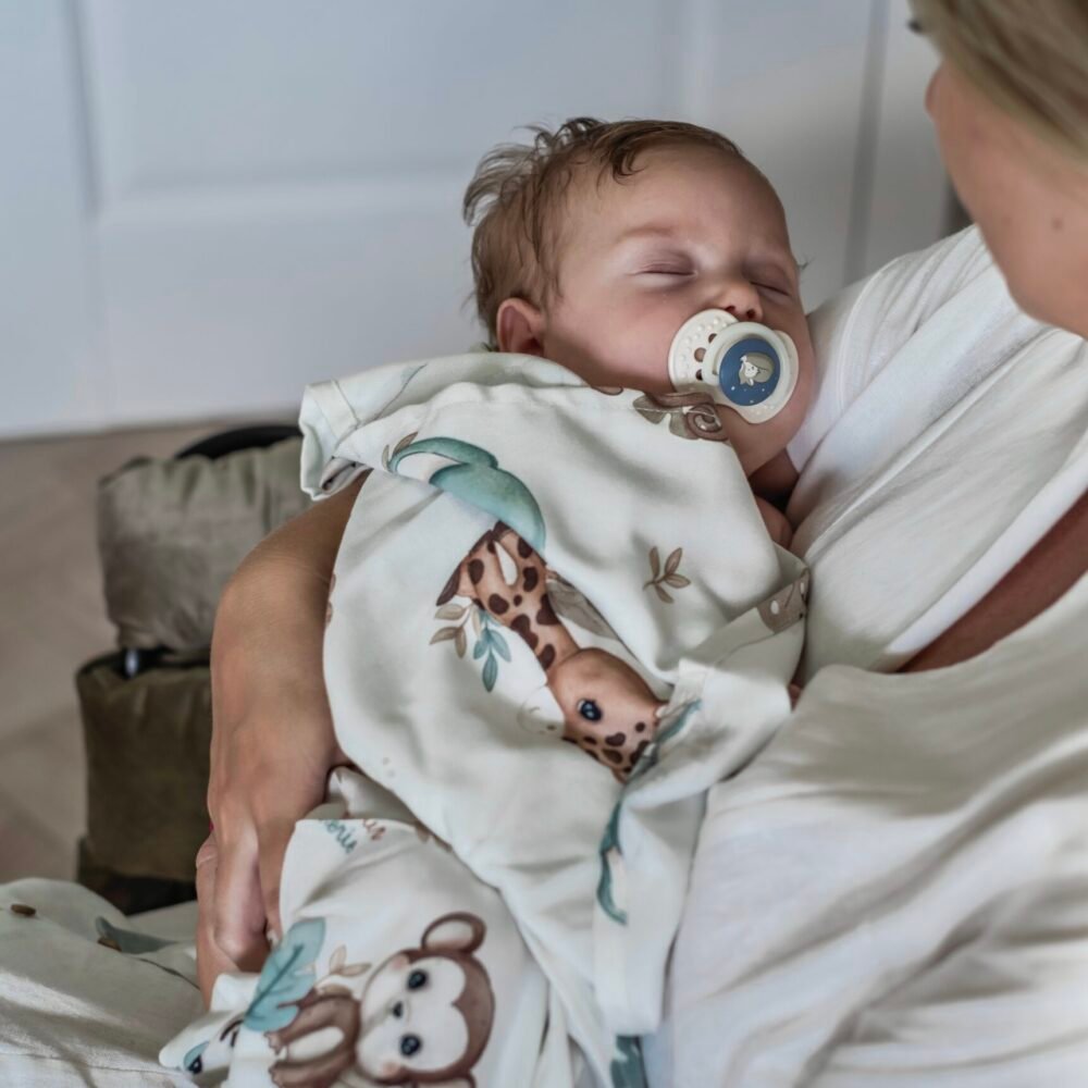 Bamboo Muslin Diaper | 2-Pack | Soft, Breathable & Sustainable | Puppy Safari Additional Image 1