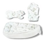 Babynest |Premium Baumwolle Minky|3er Set|Goose & the Little Ones Zusatzbild-1
