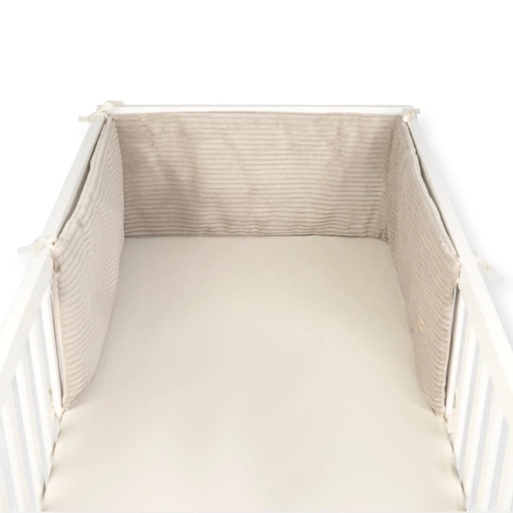 Copriletto in velluto a coste, beige, 210 cm (immagine principale)