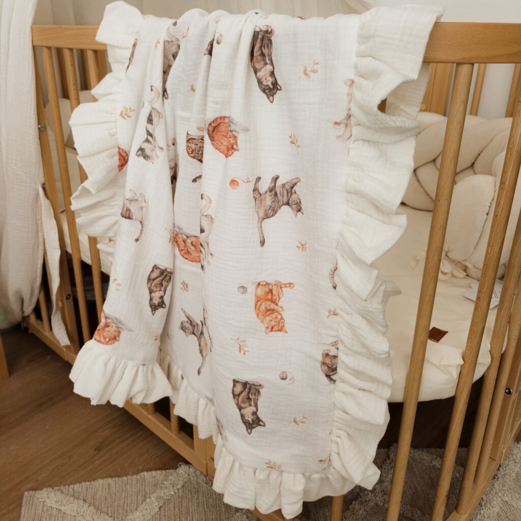 Baby Blanket | Premium Double Muslin 4 layers | Cats Main Image