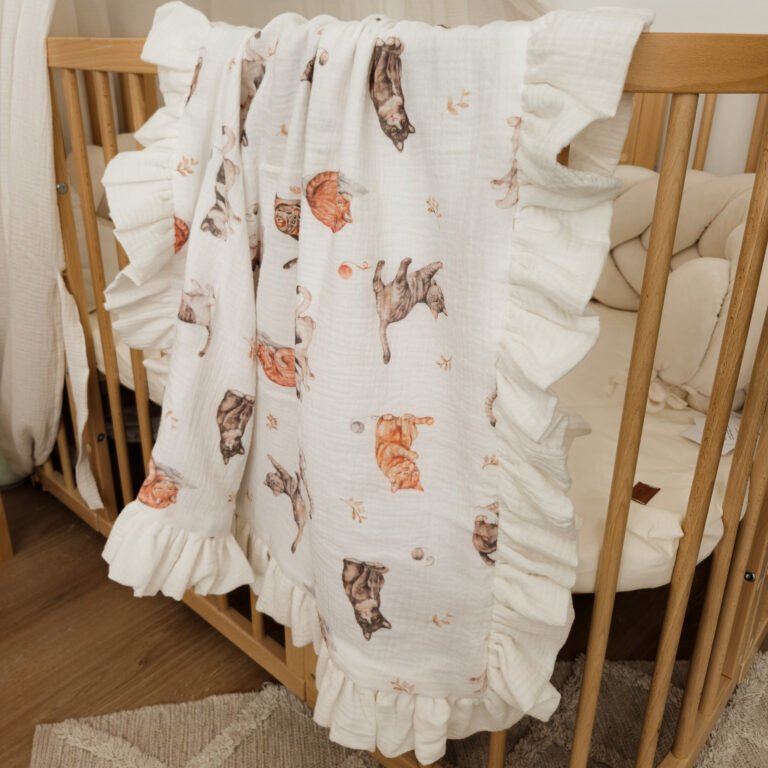 Babydecke| Premium Double Musselin 4 layers |Cats Hauptbild