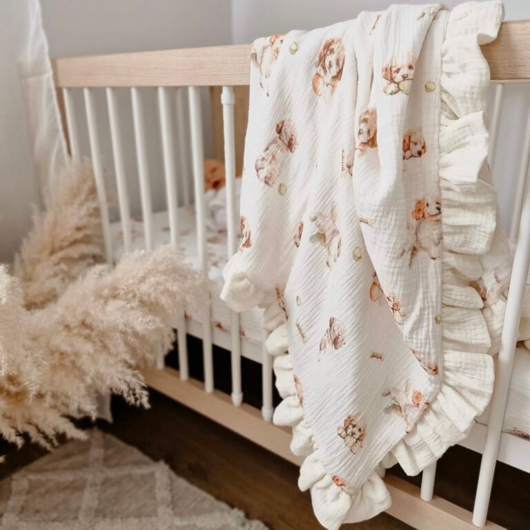 Babydecke| Premium Double Musselin 4 layers |Puppy Love Hauptbild