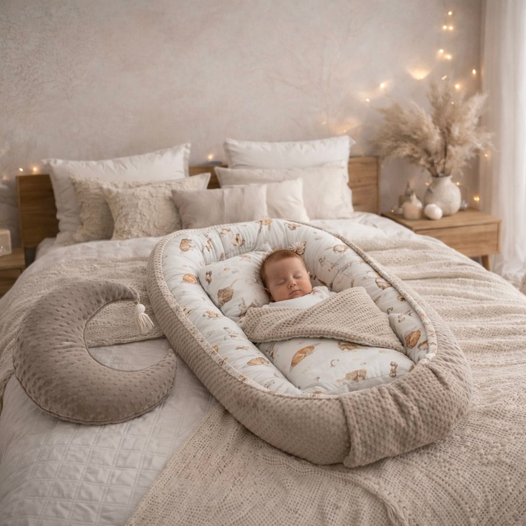 Babynest |Premium Baumwolle|Cats Hauptbild