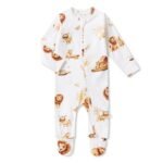 Lion Organic Snuggle Sleepsuit Zip Footie Zusatzbild-1