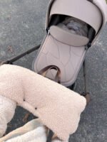 Handwärmer Kinderwagen aus Alpaka-Bouclé –Beige Zusatzbild-1