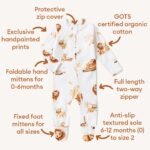 Lion Organic Snuggle Sleepsuit Zip Footie Zusatzbild-2