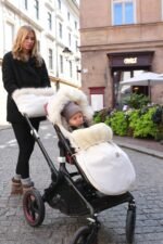 Woll-Fusssack für Kinderwagen & Babyschale – Cream Zusatzbild-6