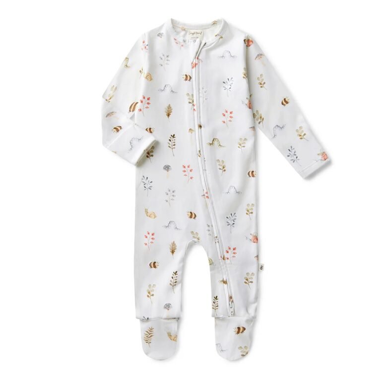Garden Friends Organic Snuggle Sleepsuit Zip Footie Zusatzbild-1