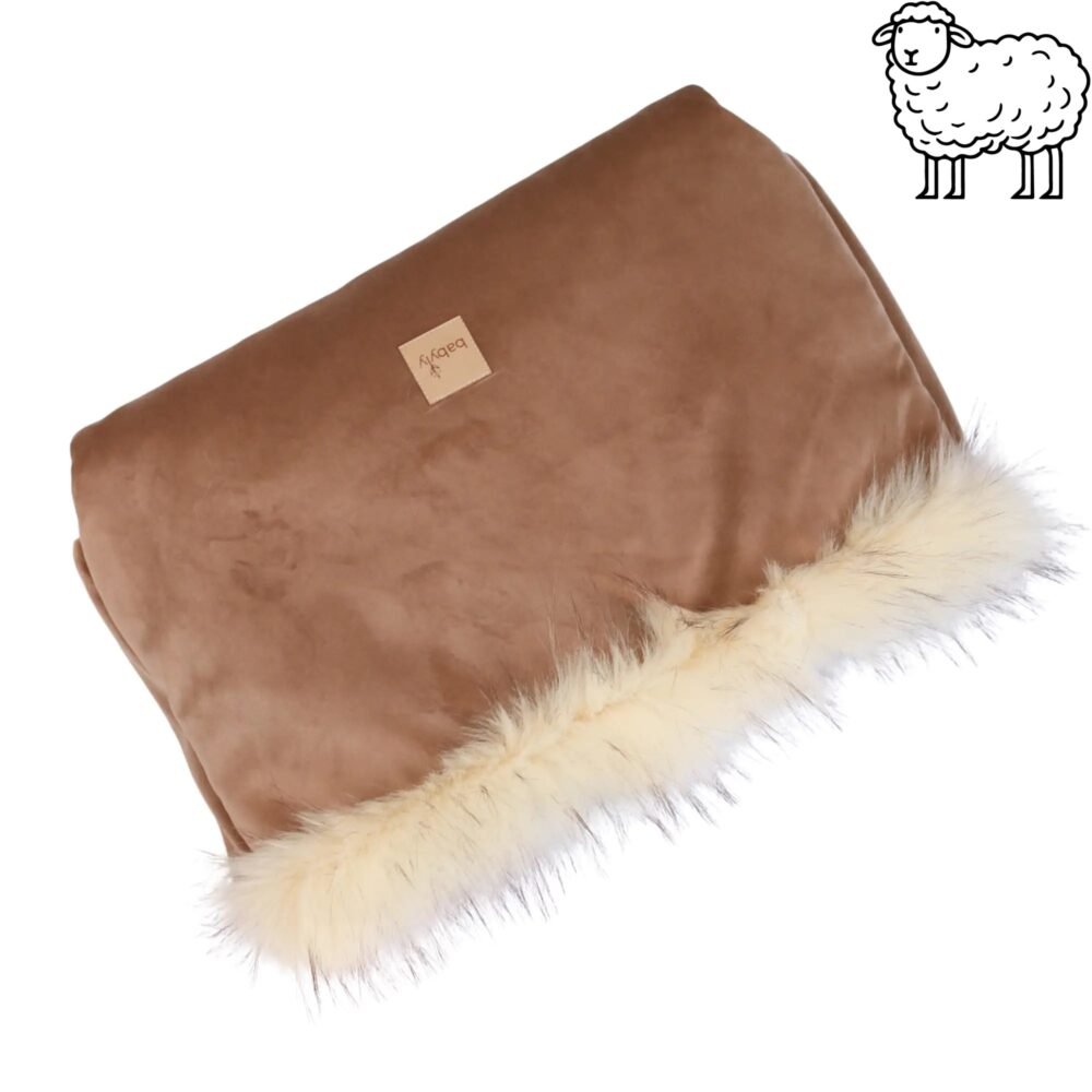 Woll-Handmuff für Kinderwagen – Beige Hauptbild