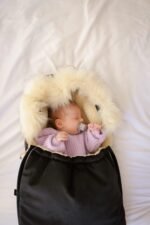 Woll-Fusssack für Kinderwagen & Babyschale –Black Zusatzbild-4