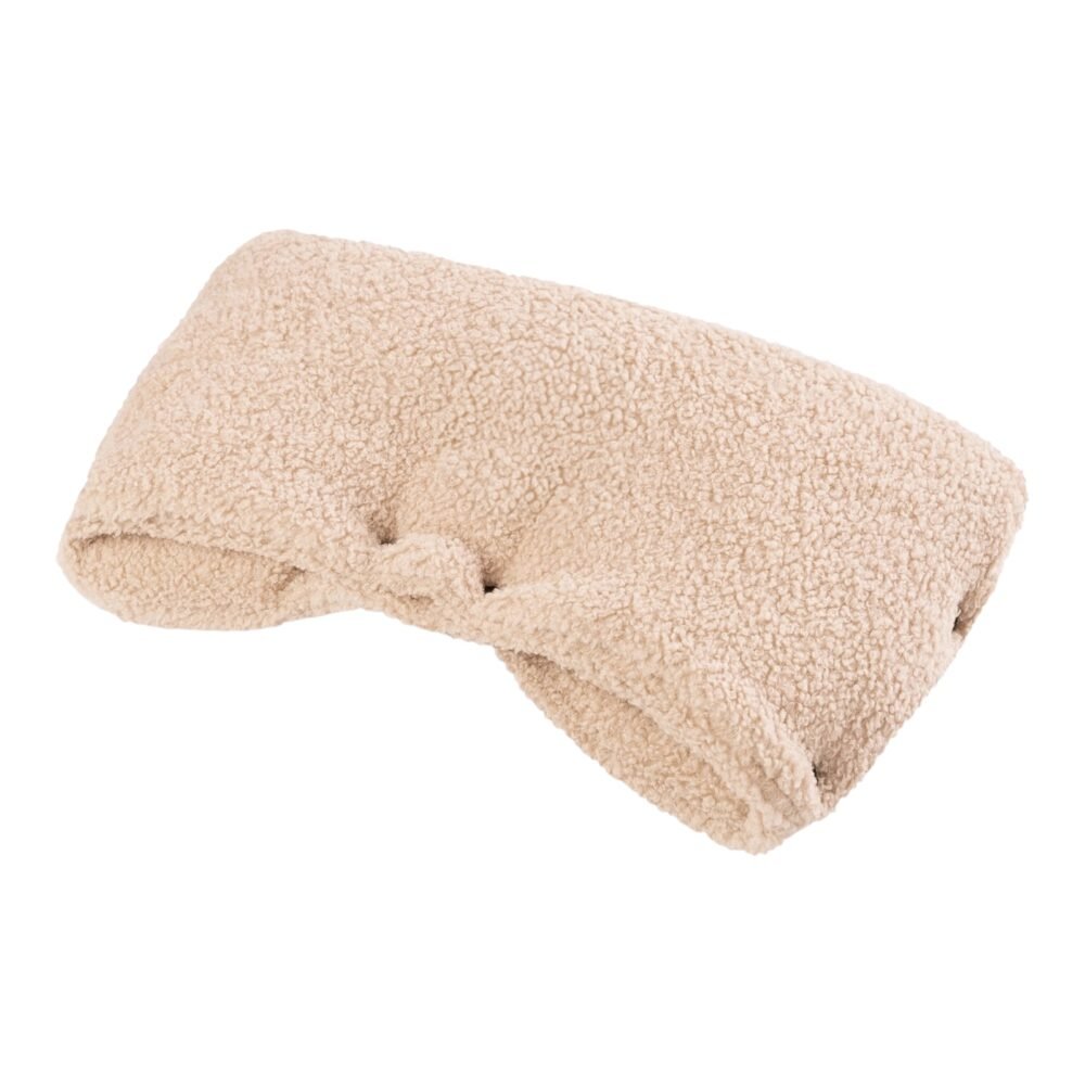Chauffe-mains pour poussettes en alpaga bouclé – Beige (image principale)