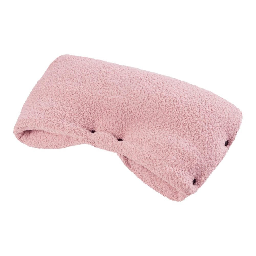 Chauffe-mains pour poussettes en bouclé d'alpaga – Rose (image principale)