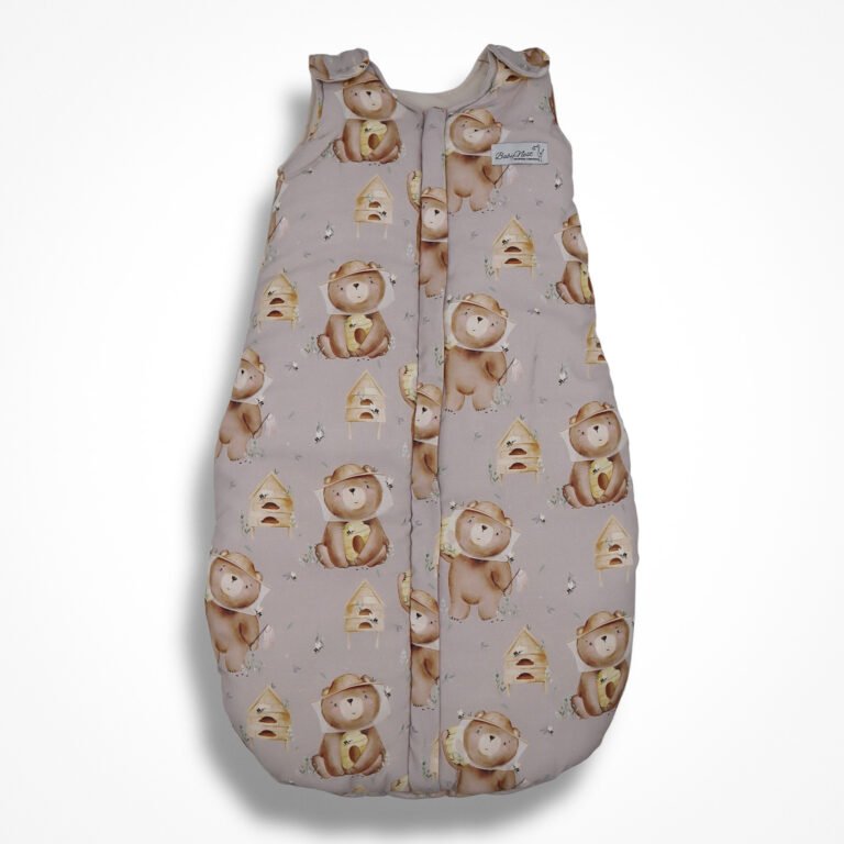 Babyschlafsack|Premium Baumwolle| Bear Honeycomb Zusatzbild-1
