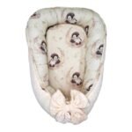 Babynest |Premium Ultra Soft Musselin Minky|Penguin Fly to the Moon Hauptbild