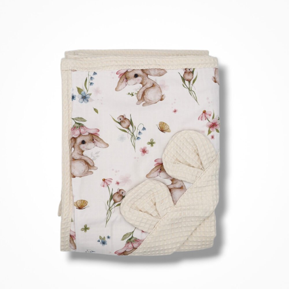 Asciugamano con cappuccio | Waffle | Immagine principale di Meadow Bunny