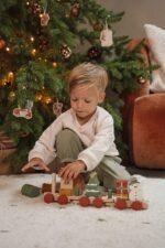Little Dutch Eisenbahn mit Steckformen Weihnachten FSC Holz Limited Edition Zusatzbild-1