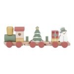 Little Dutch Eisenbahn mit Steckformen Weihnachten FSC Holz Limited Edition Hauptbild